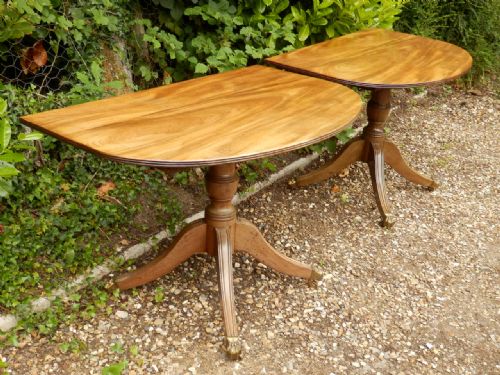 DINING TABLE 'D' END EARLY 19TH CENTURY REGENCY - ADDITIONAL PHOTO 4