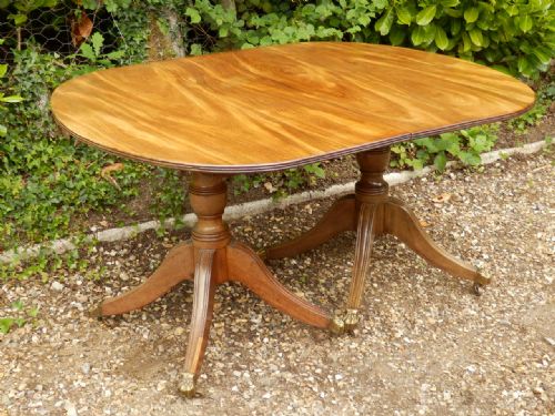 DINING TABLE 'D' END EARLY 19TH CENTURY REGENCY - ADDITIONAL PHOTO 6