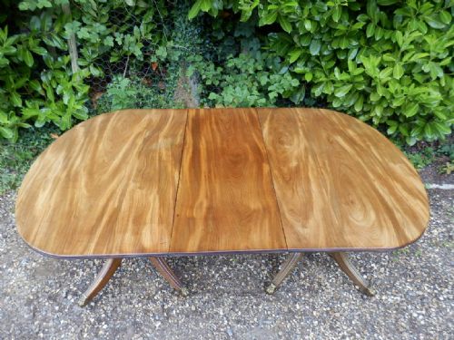 DINING TABLE 'D' END EARLY 19TH CENTURY REGENCY - ADDITIONAL PHOTO 8