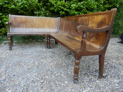 Corner Seating Unit. Bent Ply. Victorian.