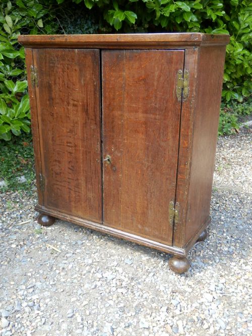 Cupboard, Solid Oak, 18th Century, Continental.