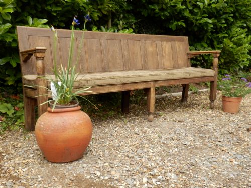 Oak Bench Seat. Waiting Room Seat. Pew.