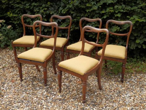 Victorian Rosewood Dining Chairs. Set of 6.