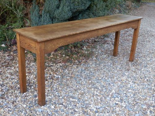 Solid Oak Arts and Crafts Refectory Table