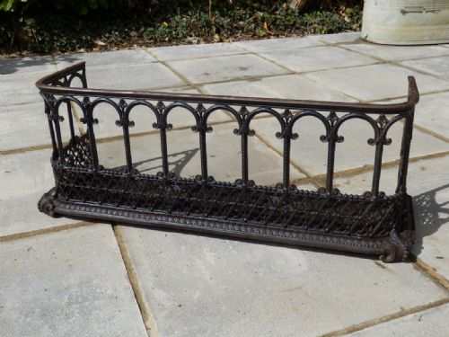 Cast Iron Fire Screen/fender. Coalbrookdale 1864. Very Rare.