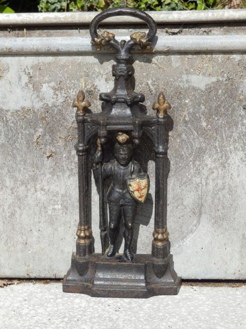 Cast Iron Door Stop. Victorian