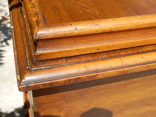 OAK CYLINDER DESK - ADDITIONAL PHOTO 8