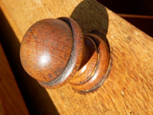 OAK CYLINDER DESK - ADDITIONAL PHOTO 9