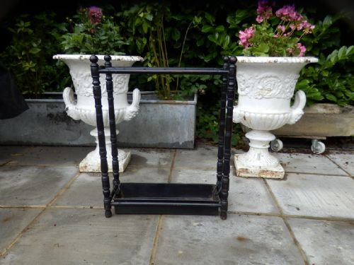 VICTORIAN EBONISED STICK STAND - ADDITIONAL PHOTO 2