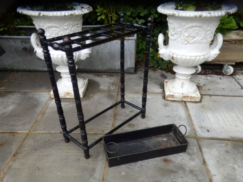 VICTORIAN EBONISED STICK STAND - ADDITIONAL PHOTO 4