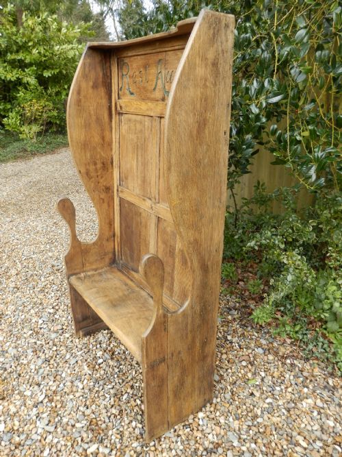 Settle, Solid Oak
