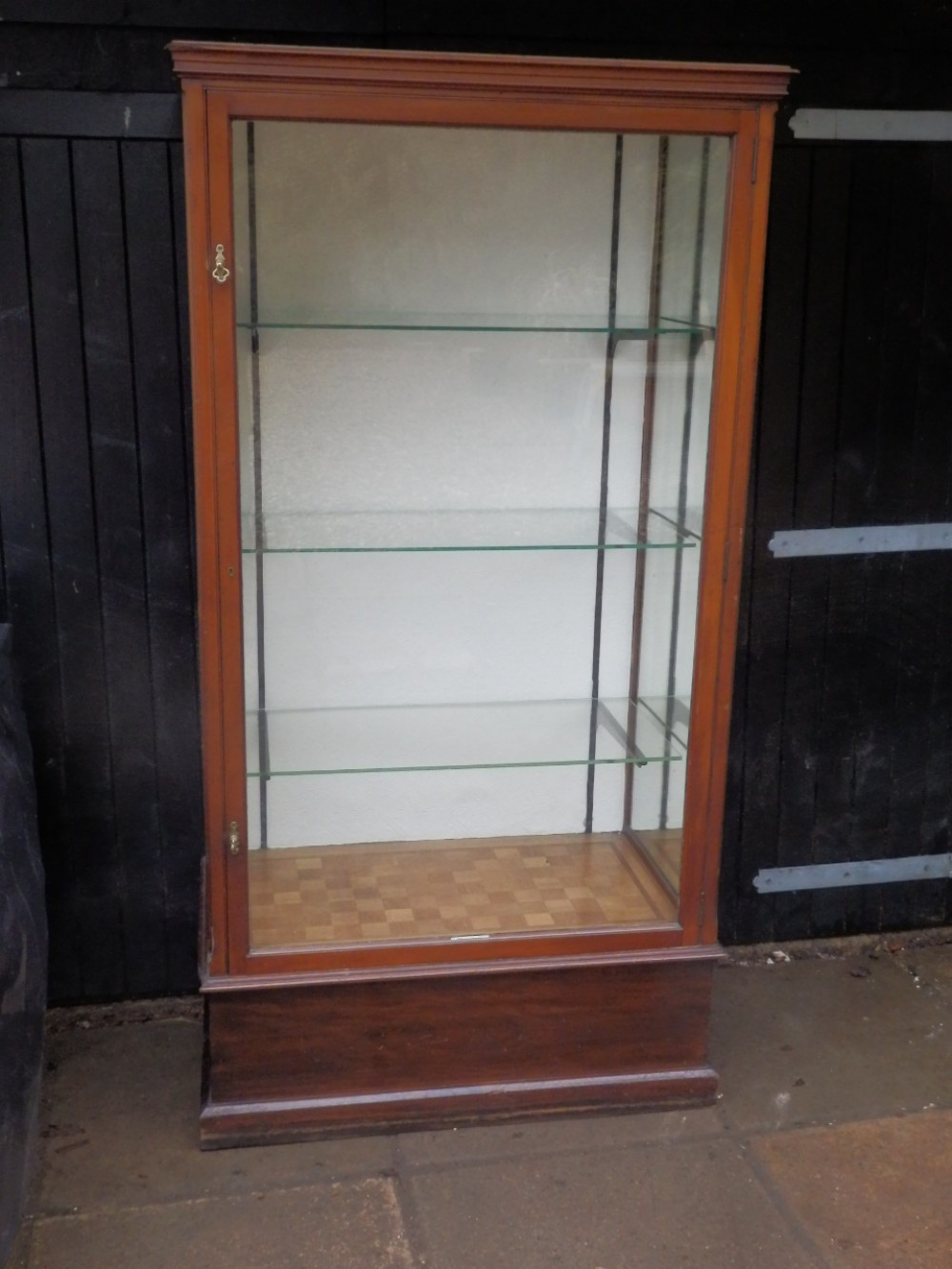 Glazed display cabinet