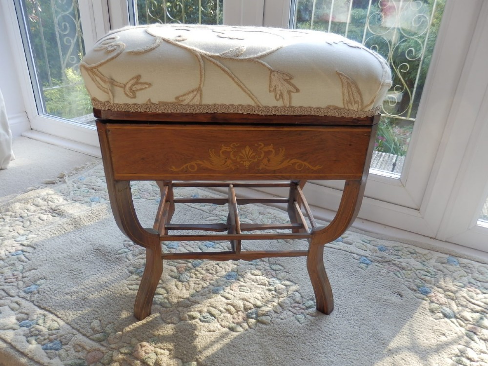 Piano stool, Edwardian, 