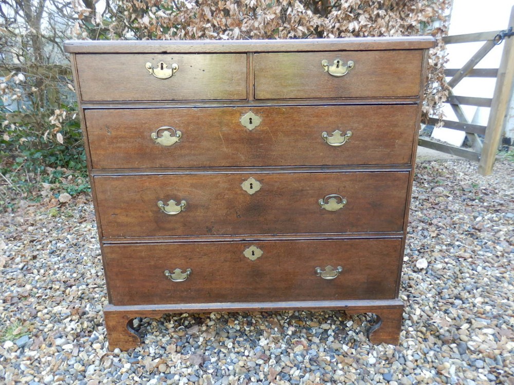 Oak chest of drawers, Georgian