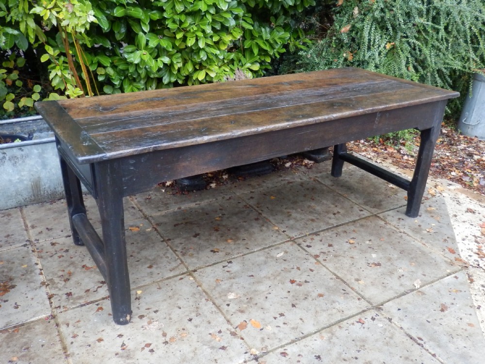 Oak refectory table.