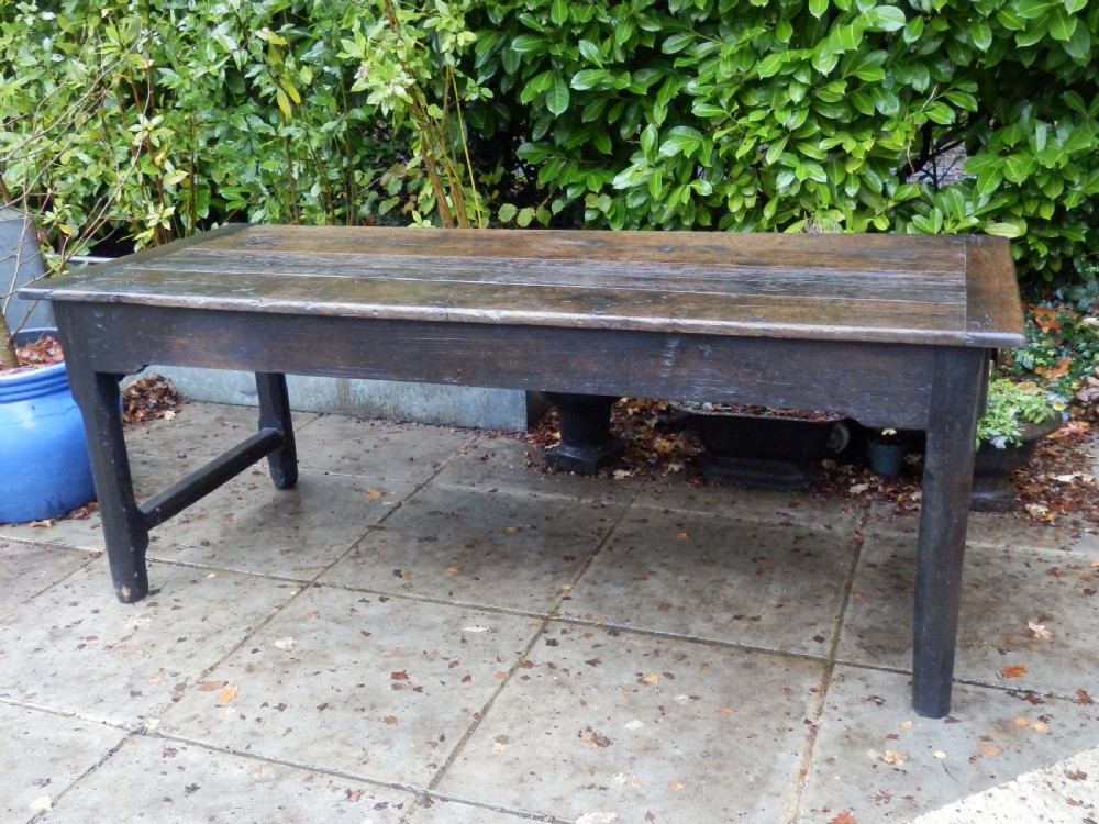 Oak refectory table. View III