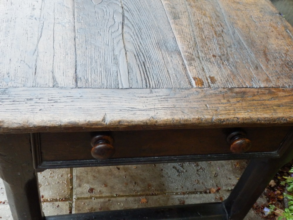 Oak refectory table. View VII