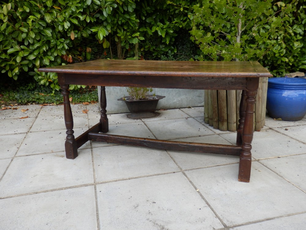 Oak refectory table View IV