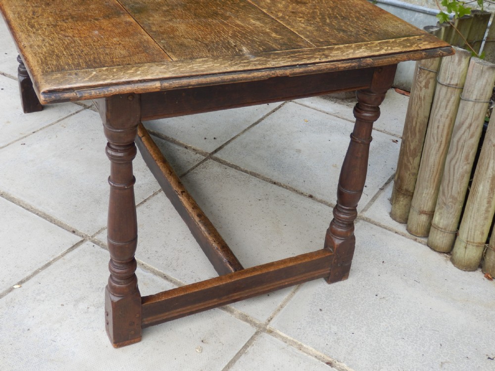 Oak refectory table View V