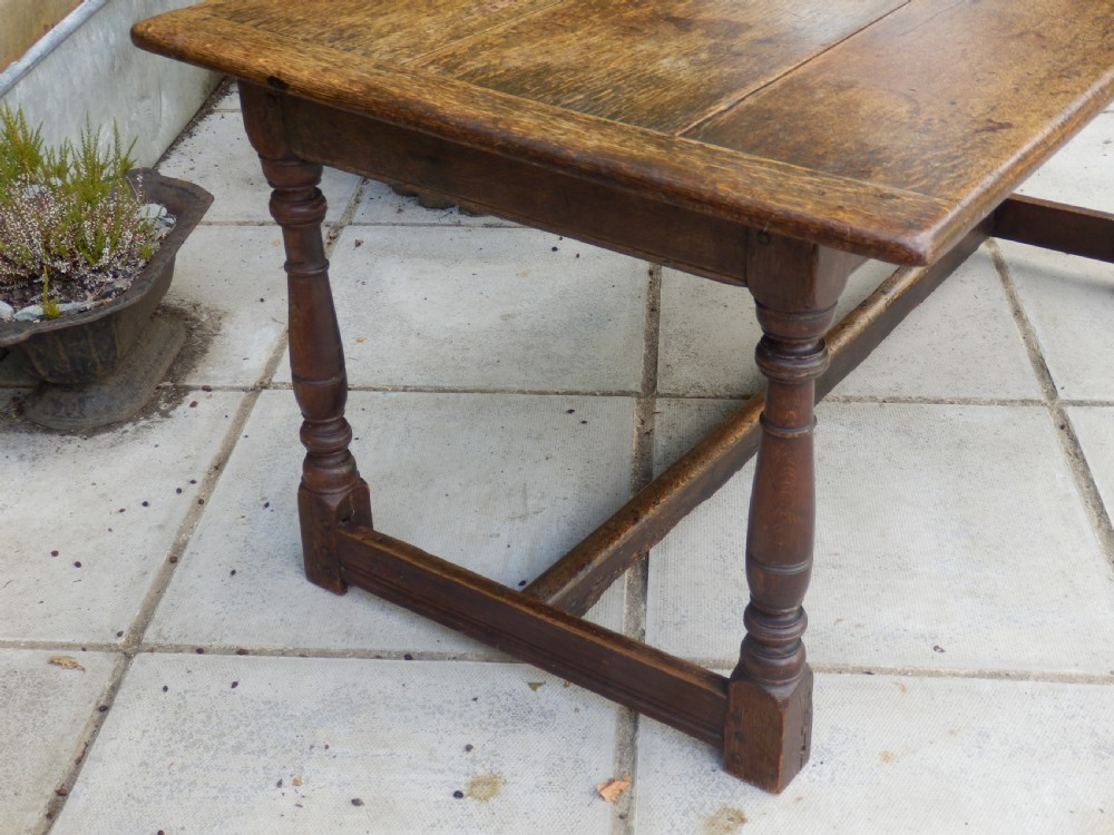 Oak refectory table View VI