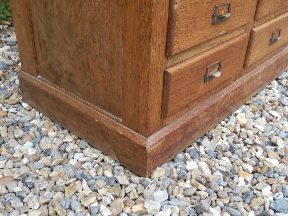 Oak filing or collectors cabinet.  View VIII