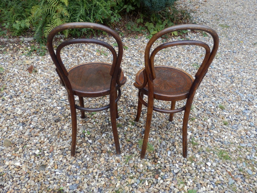 A pair of 'Thonet' bentwood dining chairs View IV