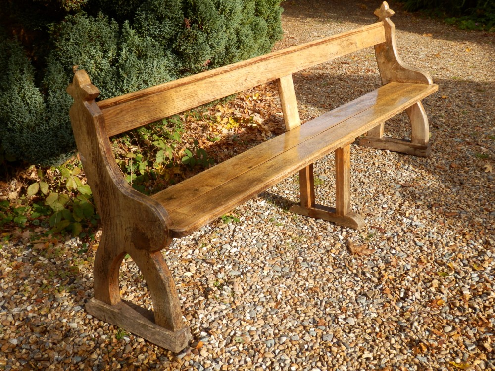 Church pew. 