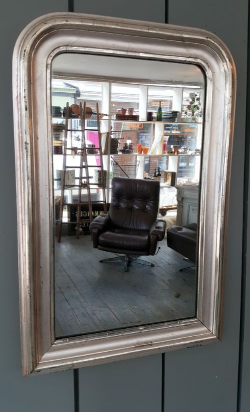Antique French Silver Mirror C1890