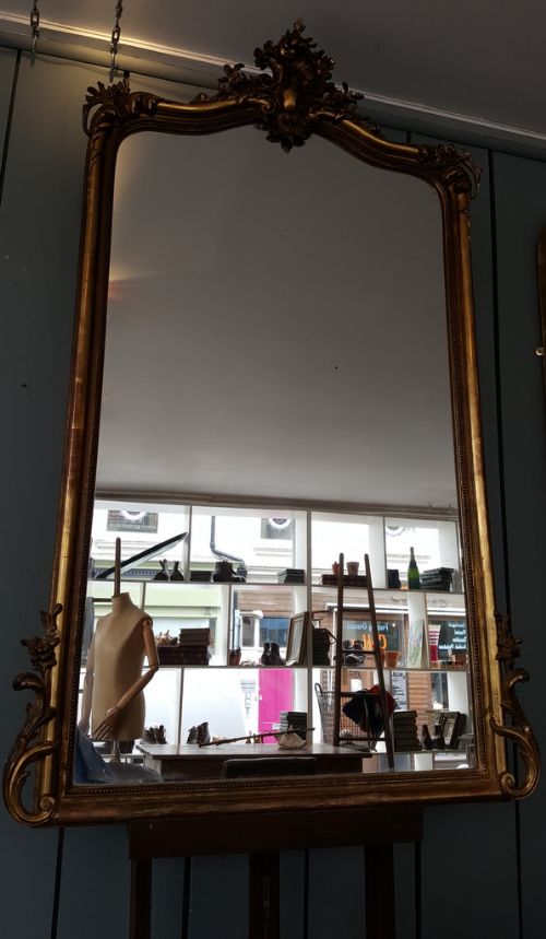 Antique French Gilded Mirror C1890
