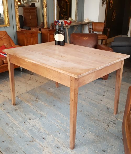 Antique French Cherry Wood Farmhouse Table