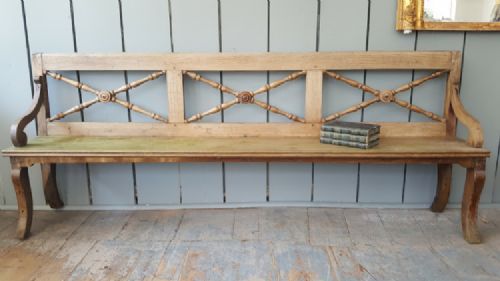 Beautiful Antique French Oak Bench