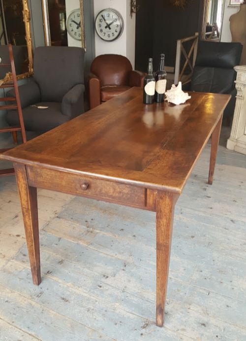 Early Antique French Cherrywood Table