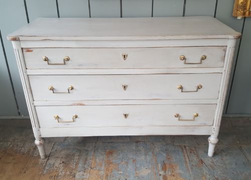 French Painted Chest of Drawers C1790