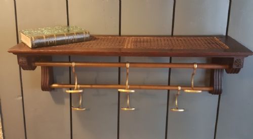 French Oak Hanging Shelf C1920