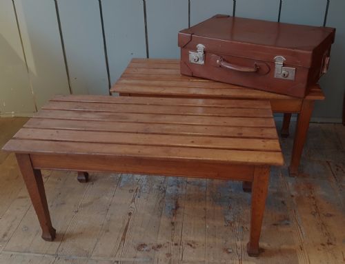 Pair of Large Antique Luggage Racks