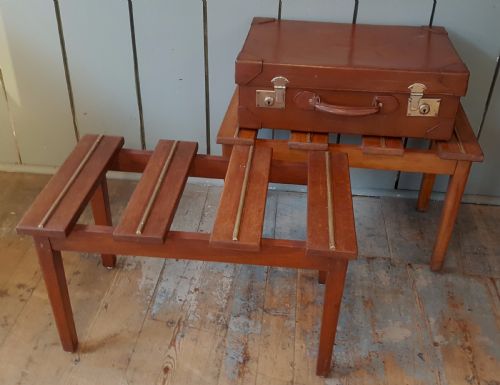 
Pair of Mahogany Antique Luggage Racks