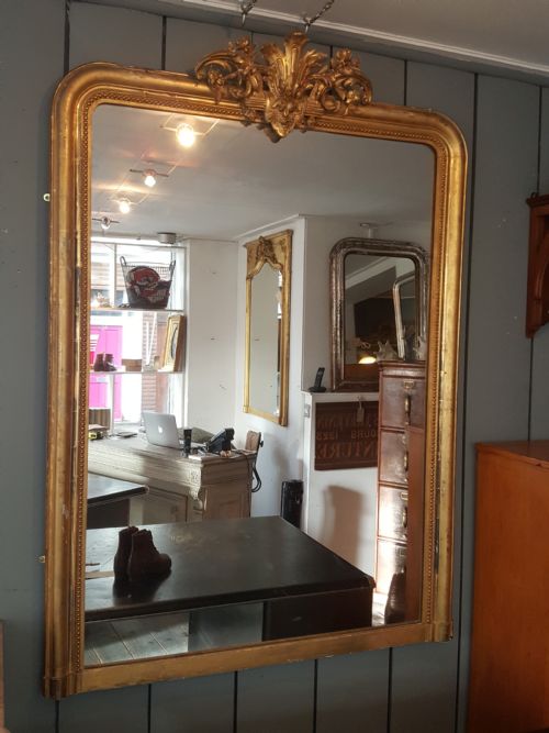 Antique French Gilded Mirror C1850