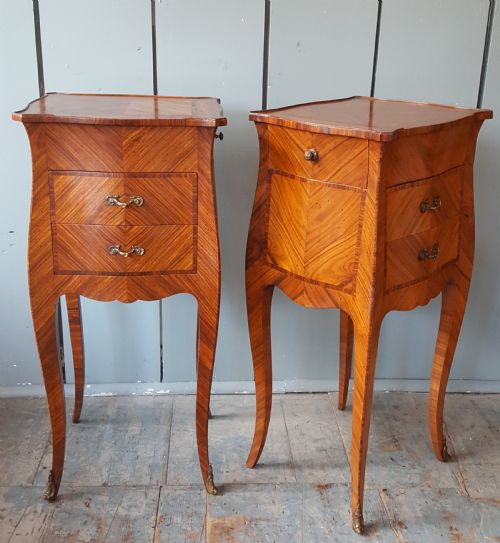 Kingwood Antique Bedside Tables C1920