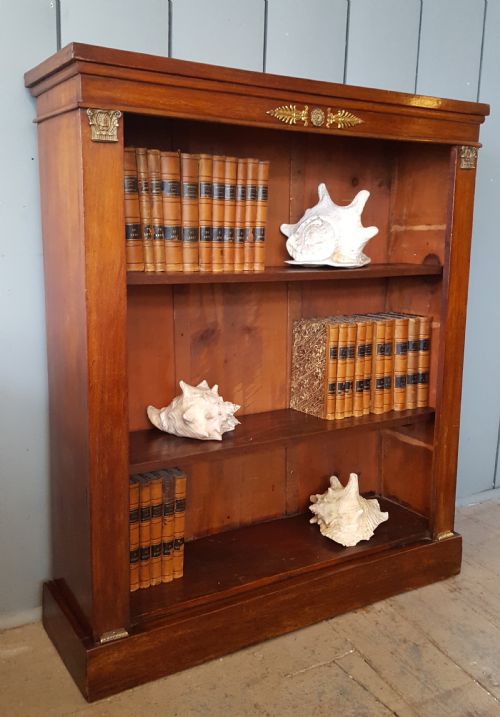 
Antique Victorian Open Bookcase