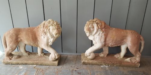 Decorative Garden Lions C1920