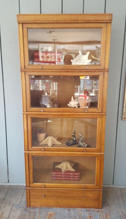 Antique Stacking French Oak Cabinet C1920