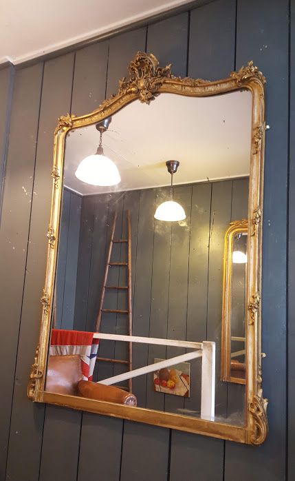 Antique French Gilded Mirror C1880