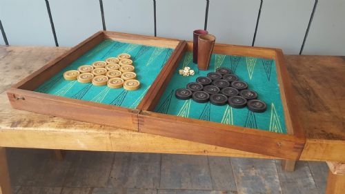 Antique Backgammon Box  C1900