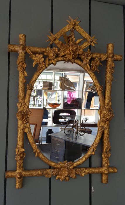 Antique French Gilded Mirror C1870