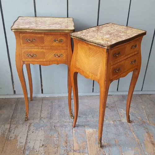 Fine Paris Made Kingwood Bedside Tables C1920