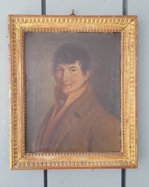 Antique Regency Oil Portrait of a Gentleman C1820