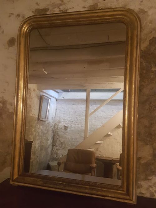 Antique French Gilded Mirror C1880