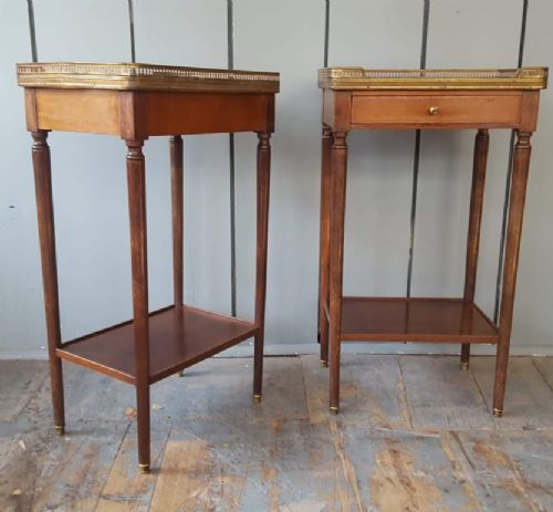 Beautiful French Marble Side Tables C1920