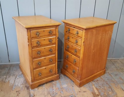 Pair of Arts and Craft Ash Drawers C1880