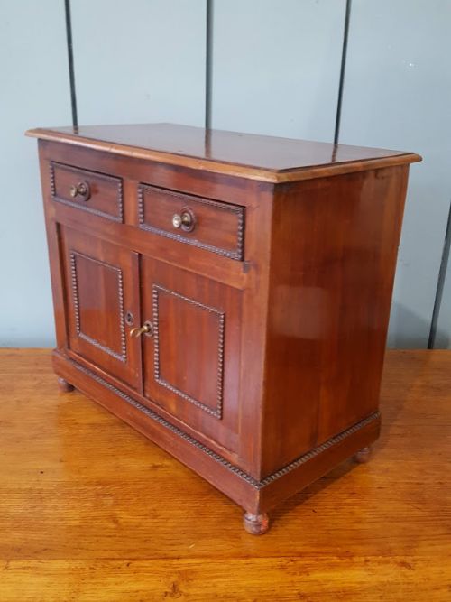 Beautiful Miniature French Mahogany Cabinet C1870